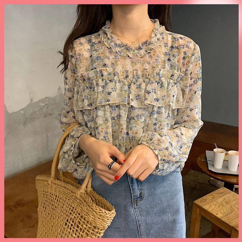 áo croptop nữ cardigan Áo Voan Hoa Thời Trang Xinh Xắn Dành Cho Nữ