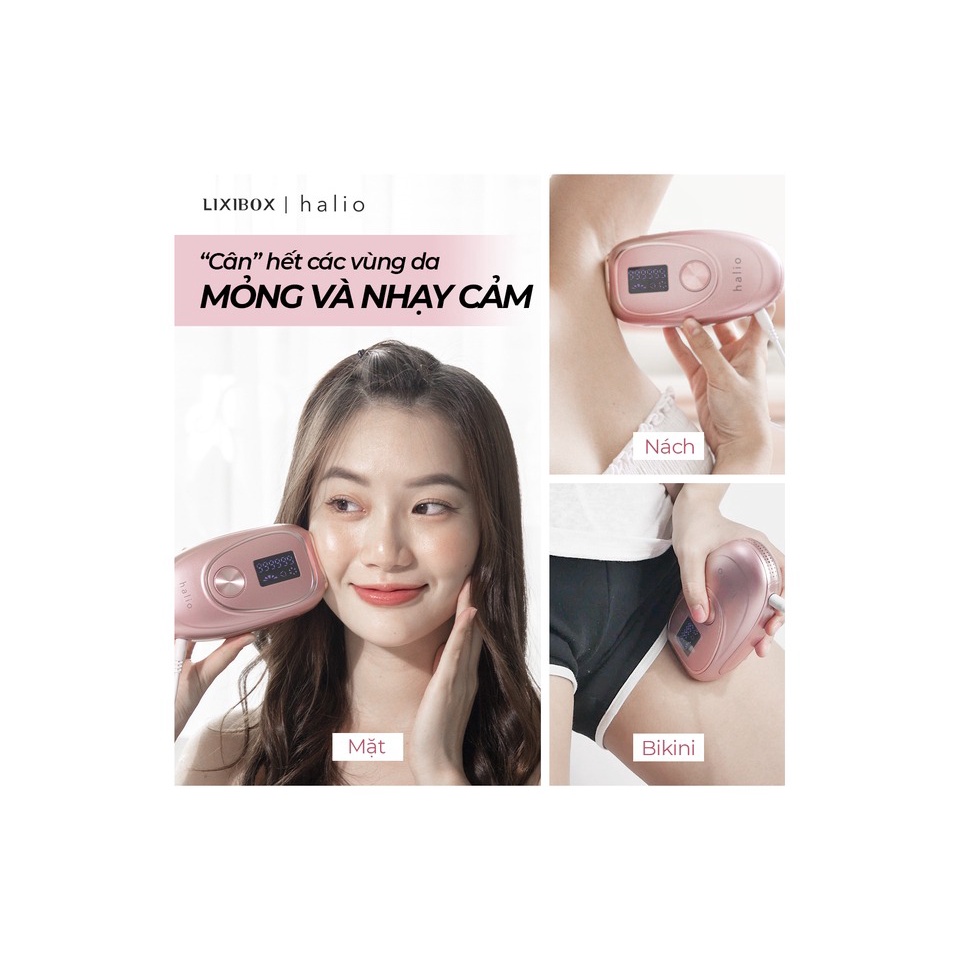 Máy Triệt Lông Lạnh Cá Nhân Halio IPL Cooling Hair Removal Device - Hàng chính hãng - Bảo hành 12 tháng