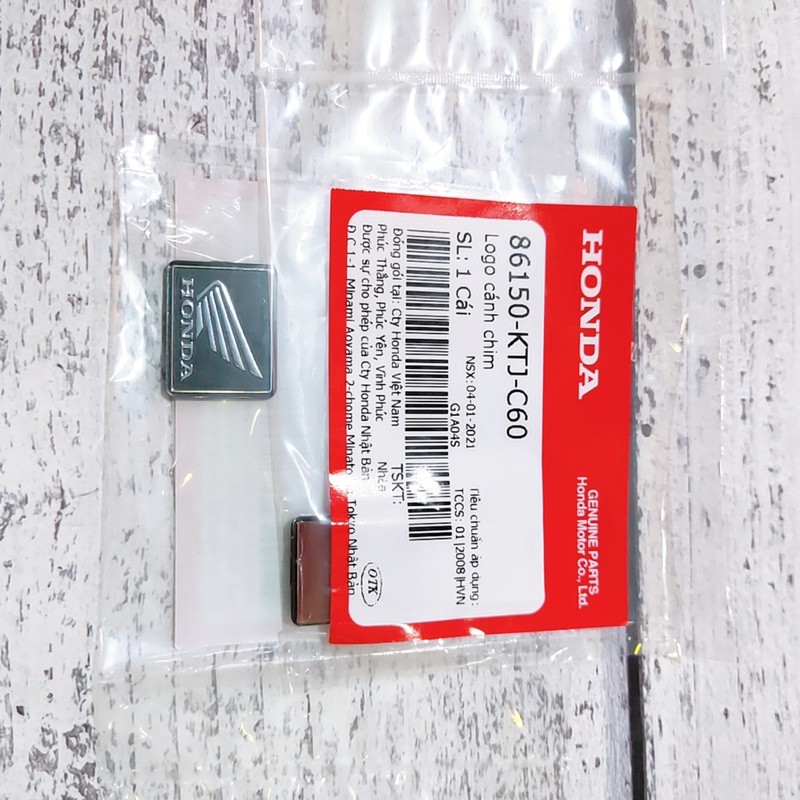 Tem logo cánh chim Honda zin Chính Hãng, tem cứng