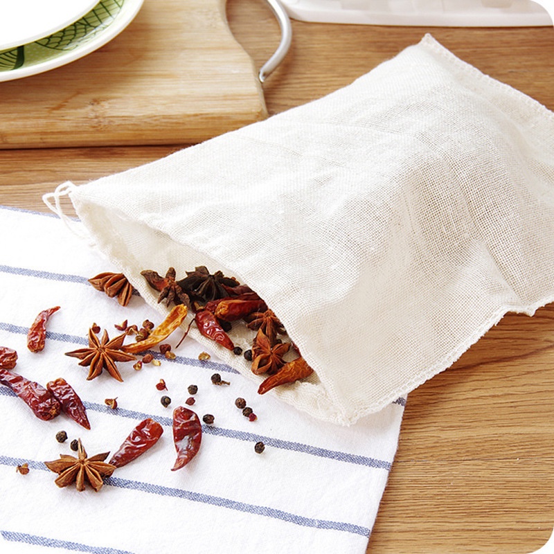 1 Túi Lọc Sữa Hạt Cà Phê Sữa Chua Nước Ép Trái Cây Muslin Lưới Cotton Nguyên Chất Tái Sử Dụng Được