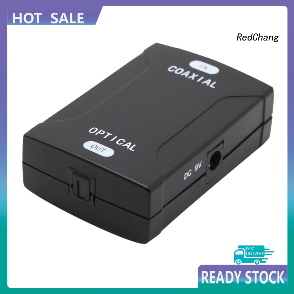 -SPQ- Coax Coaxial RCA to Optical Toslink SPDIF Digital Audio Signal Converter Adapter