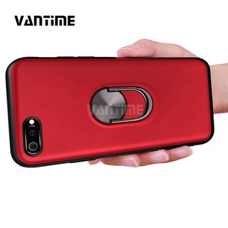 Ốp lưng điện thoại bằng TPU mềm có nhẫn nam châm dành cho Realme C2 / OPPO A1K