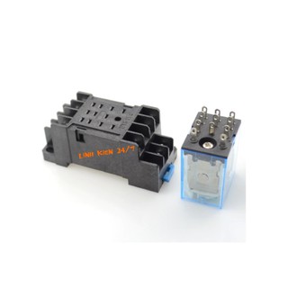 Chân Đế Relay Trung Gian PYF11A 11 Chân Vặn Ốc
