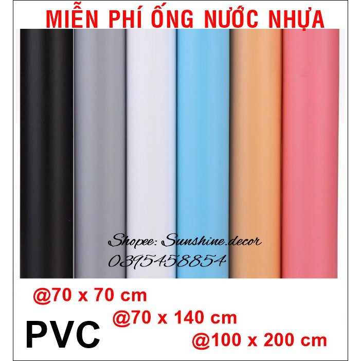 [QUÀ TẶNG] Ống nước nhựa gói phông nền 2 mặt và phông PVC