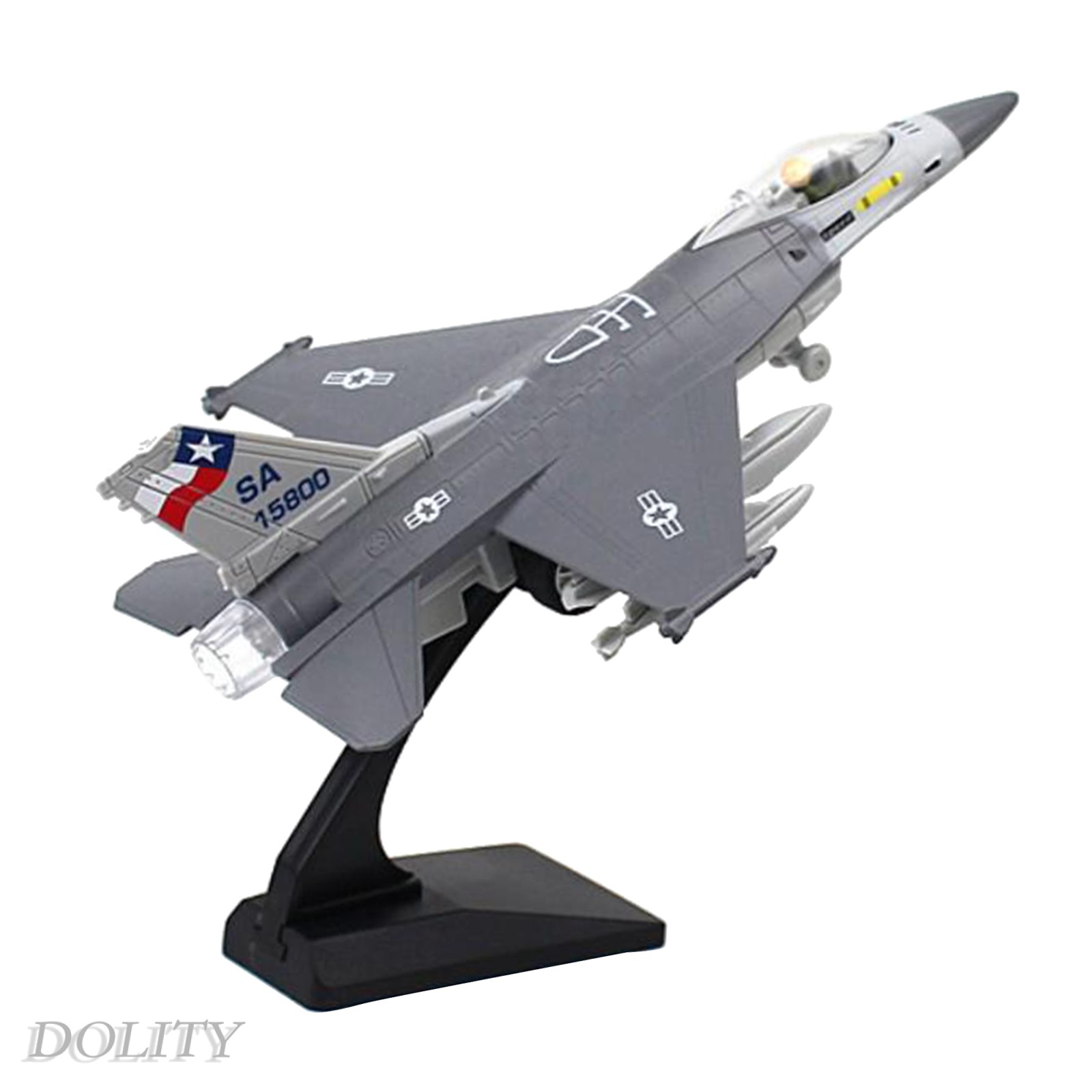 Mô Hình Máy Bay Chiến Đấu F-16 Tỉ Lệ 1: 100 Bằng Hợp Kim Kèm Giá Đỡ