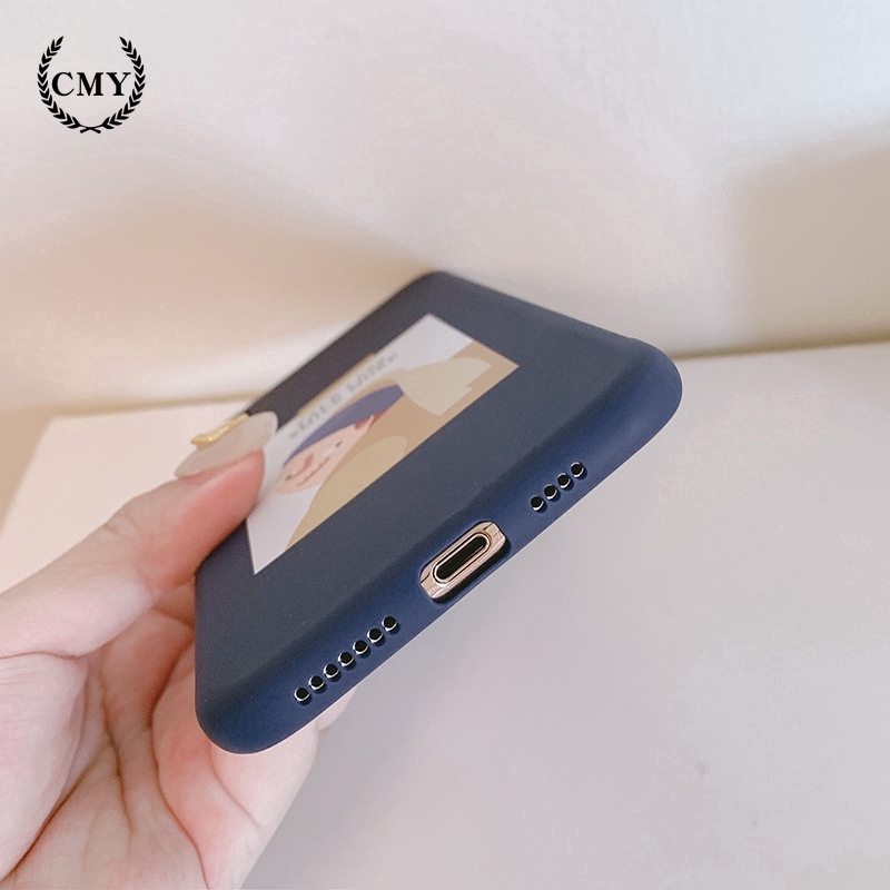 Ốp lưng silicon TPU in hình cô gái vui nhộn cho iPhone11/11Pro 11pro Max X XR XS XS MAX 6 7 8 plus SE | BigBuy360 - bigbuy360.vn
