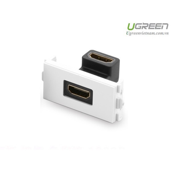 Hạt Wallplate HDMI âm tường bẻ góc 90 độ Ugreen UG-20318 chính hãng