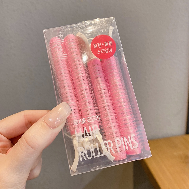 Set 2 Kẹp Tóc Mái Không Đường May Phong Cách Hàn Quốc Tiện Dụng