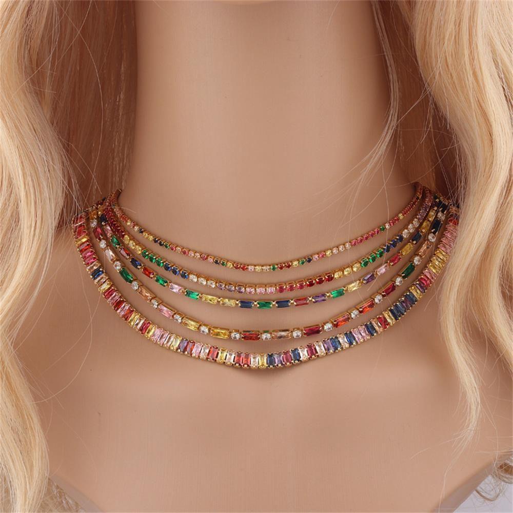 Dây Chuyền Dạng Chuỗi Đính Đá Thời Trang Cho Nam Và Nữ