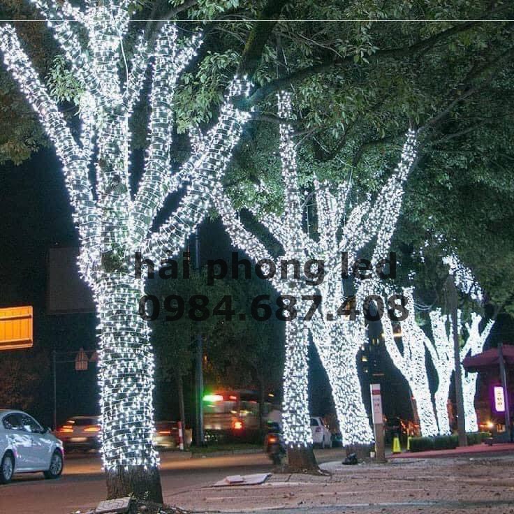 Đèn led đèn nháy quấn cây đúc nhựa siêu chống nước trang trí ngoài trời led đúc 12V siêu bền trang trí quán cafe quán ăn