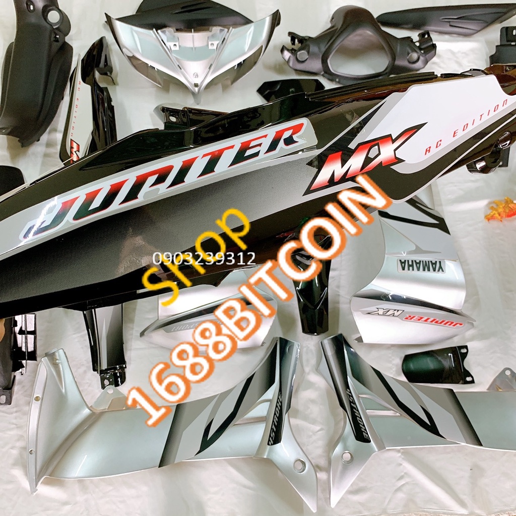 Dàn áo xe JUPITER MÀU BẠC ,JUPITER Gravita -nhựa nguyên sinh cao cấp ABS LOẠI ĐẸP