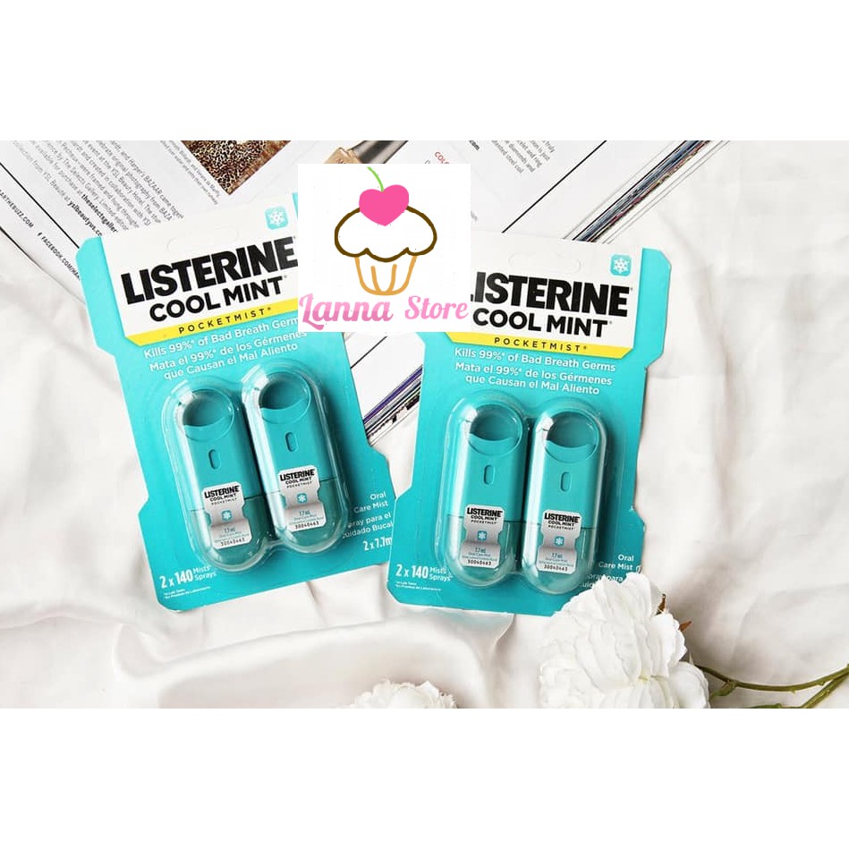 Xịt thơm miệng Listerine Pocketmist (7.7ml) - USA