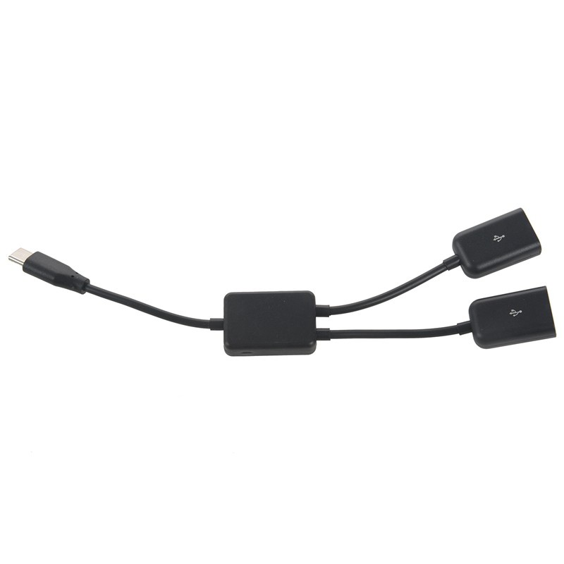 Bộ chia dây chữ Y từ đầu cắm type C OTG USB 3.1 sang 2 cổng OTG HUB tiện lợi