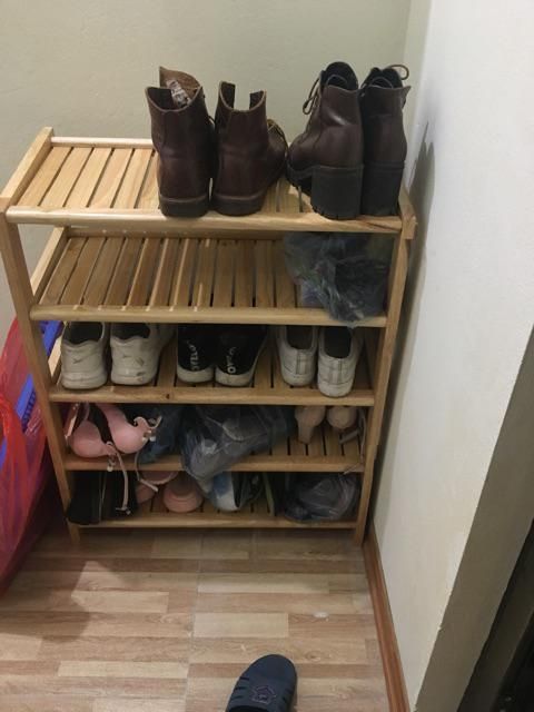 Kệ dép gỗ 5 tầng 80cm