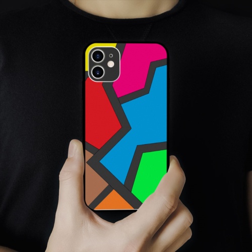 Ốp lưng iphone hình color line collage art minimalism cute bảo về camera  cho các dòng SAMSUNG PAP20210885