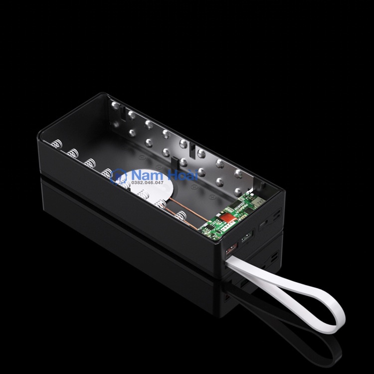Box sạc dự phòng 16 cell sạc nhanh PD3.0, QC3.0 và không dây 10W bản cao cấp chống ngược cực Mẫu mới 2021