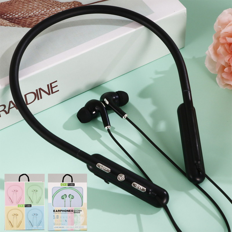 Tai Nghe Bluetooth 5.0 Kiểu Dáng Thể Thao Có Dây Đeo Cổ