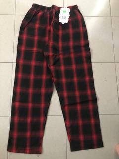 [HÌNH_THẬT_CUỐI]Quần caro pants basic ( đen-đỏ)