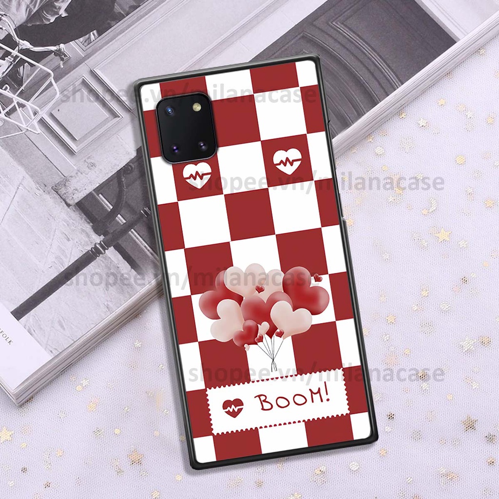 Ốp Samsung Note 10 Lite caro họa tiết nhiều màu sắc siêu đẹp thời trang cá tính