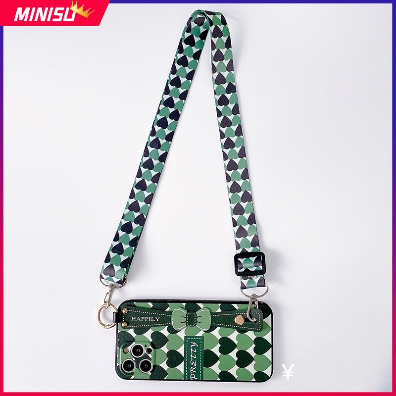 Ốp Điện Thoại Mềm Họa Tiết Hoa Vintage Có Dây Đeo Cho iPhone 13 13Pro Max