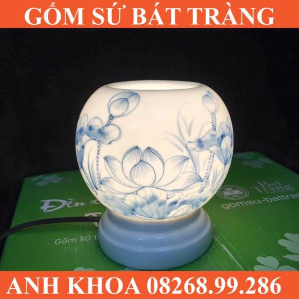 Đèn tinh dầu dùng thờ cúng - Gốm sứ Bát Tràng Anh Khoa