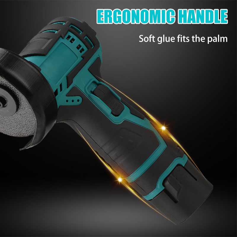 Máy mài góc không chổi than 20000rpm máy đánh bóng không dây mini máy mài cắt kim cương 18vf 2300w