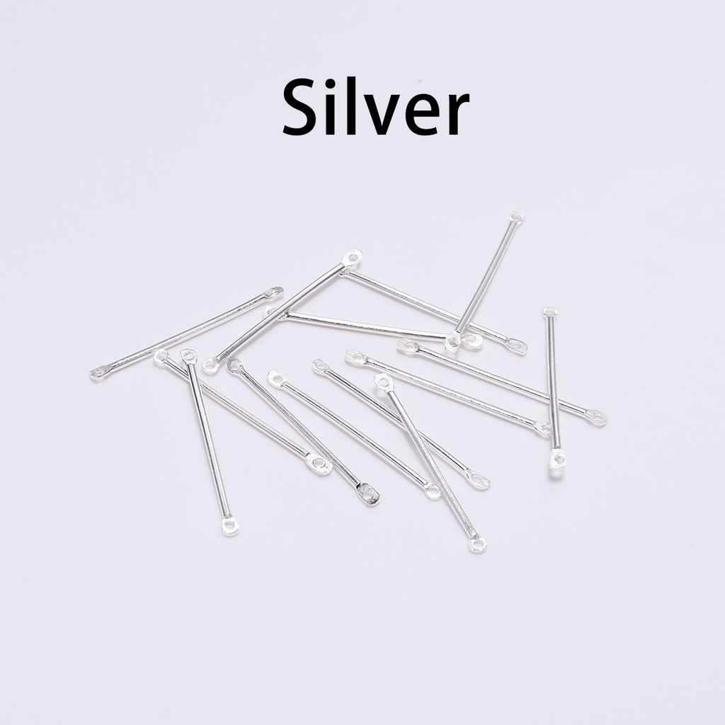 Bộ 50 thanh nối đầu bông tai dùng làm trang sức kích thước 15 20 25 30 35 40mm