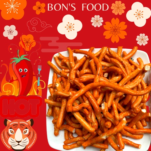 500g quẩy cay tẩm gia vị giòn ngon hấp dẫn đồ ăn vặt ngon