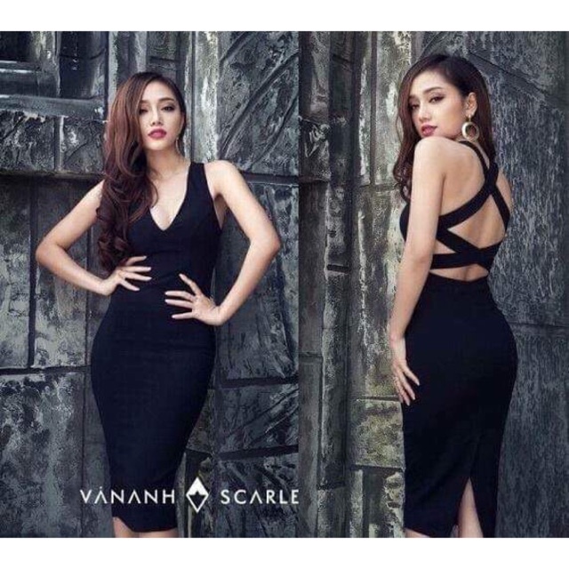 [ Đầm thiết kế ] đầm Body đan dây lưng ( kèm ảnh thật )