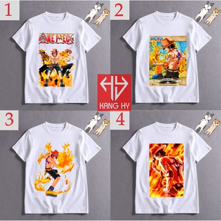 4 mẫu áo thun Portgas D. Ace vải thun thái cao cấp F071