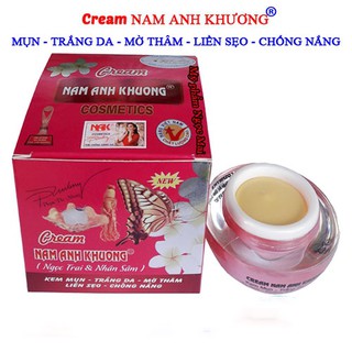 Kem mụn trắng da mờ thâm liền sẹo chống nắng nam anh khương 18g