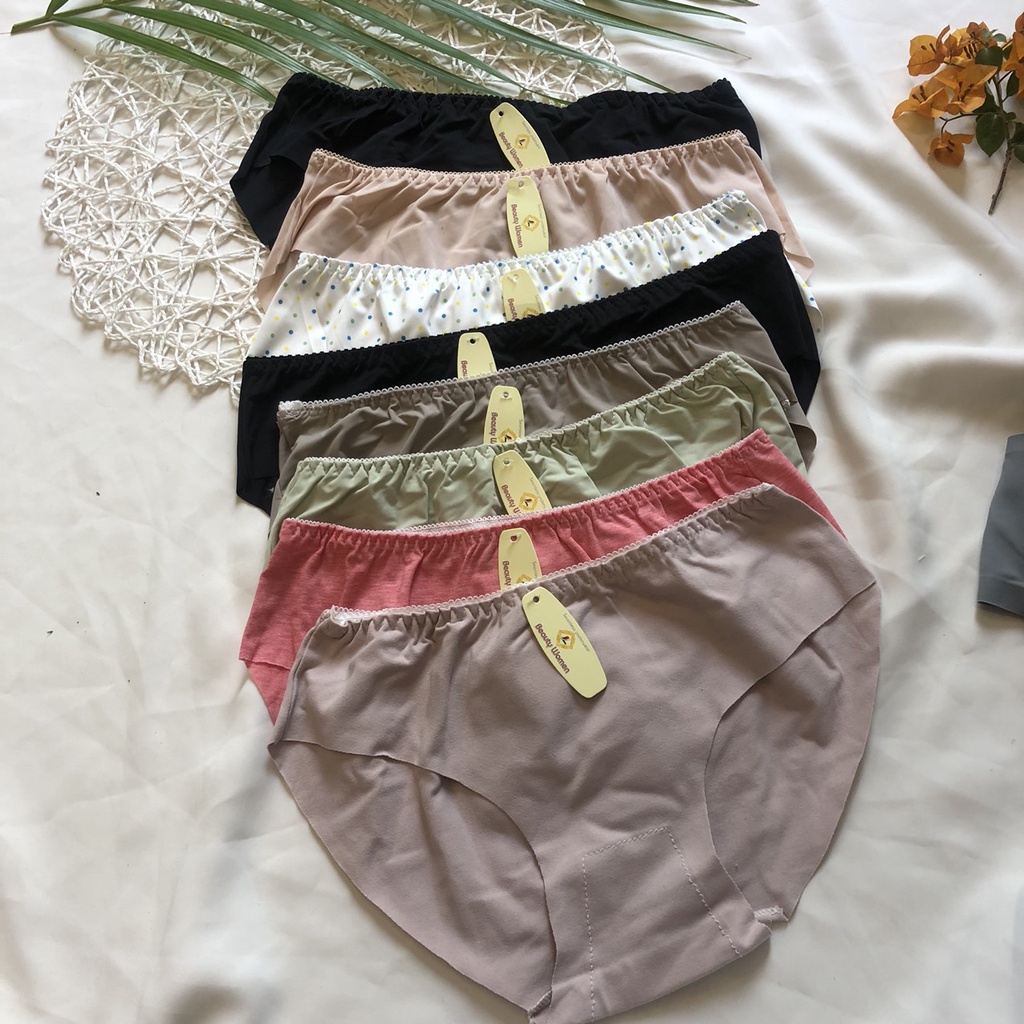 Set 10 quần lót đúc su gân tăm