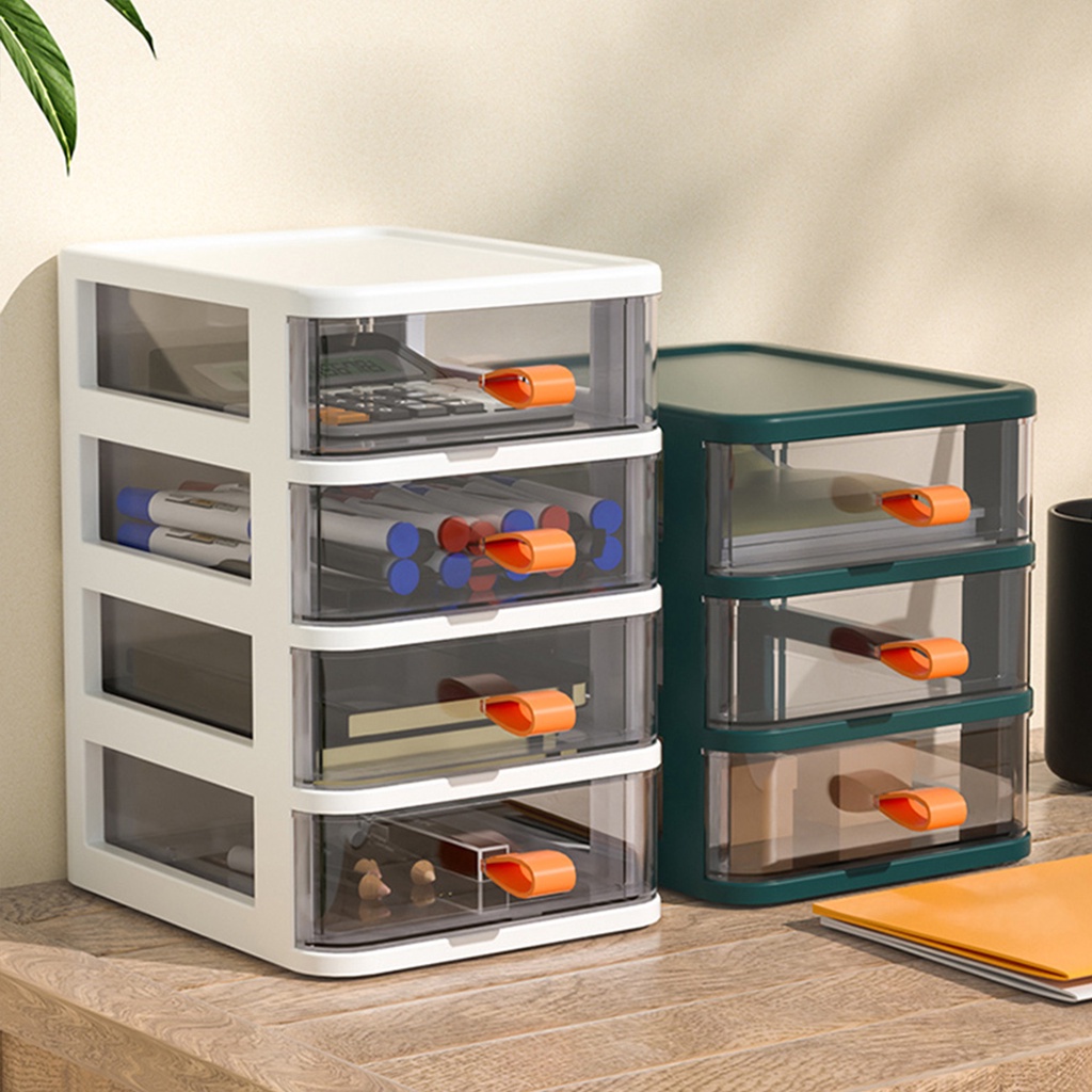 Hộp đựng đồ dùng JUJIAJIA thiết kế trong suốt nhiều lớp đa năng tiện lợi