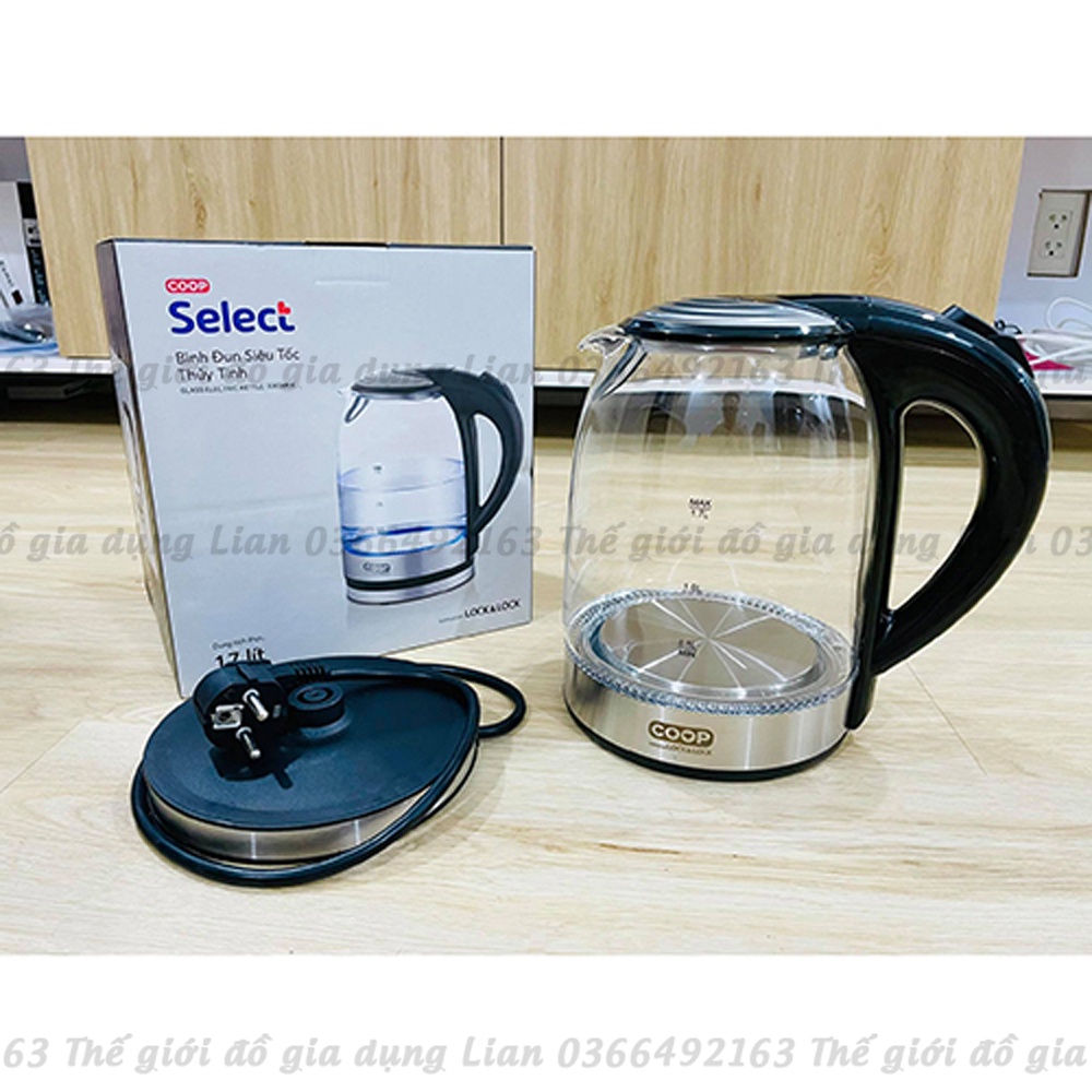 Bình đun siêu tốc thủy tinh Lock&Lock 1,7L - Ấm đun siêu tốc thủy tinh Lock&Lock 1.7L