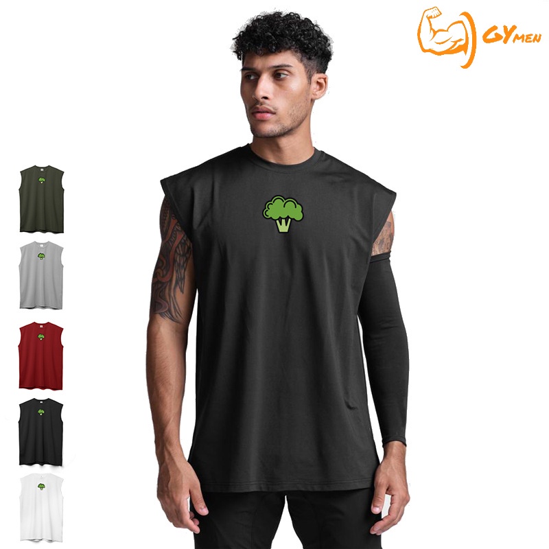 [ GYMEN ] Áo Thun Ba Lỗ Thể Thao Nam Áo Tay Tank Top Áo Tập Gym Phong Cách âu Mỹ Vải Thoáng Thun Lạnh PE Co Cao Cấp Thấm Hút Mồ Hôi Tốt Streetwear Bông cải xanh In Côtton Cao Cấp Nhiều Màu Chuẩn Form Chạy Bộ Chuyên Thể Dục Bóng Rổ Cầu Lông Gym