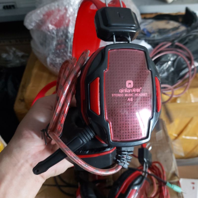 Thanh lý xả kho - Headphone có mic học online zoom, Zalo - Tai nghe có dây chụp tai âm thanh ấm, mic nói rõ