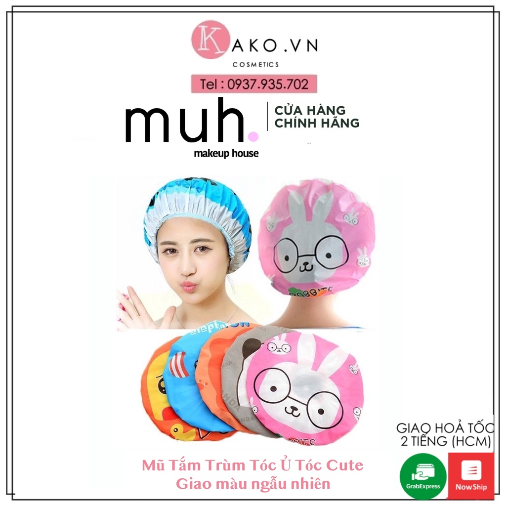 Mũ Tắm Trùm Tóc Ủ Tóc Cute MUH