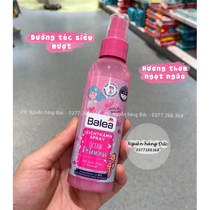 Xịt dưỡng tóc Balea cho bé Chuẩn Đức - dưỡng tóc bé gái , xịt dưỡng tóc trẻ em - Nguồn hàng Đức