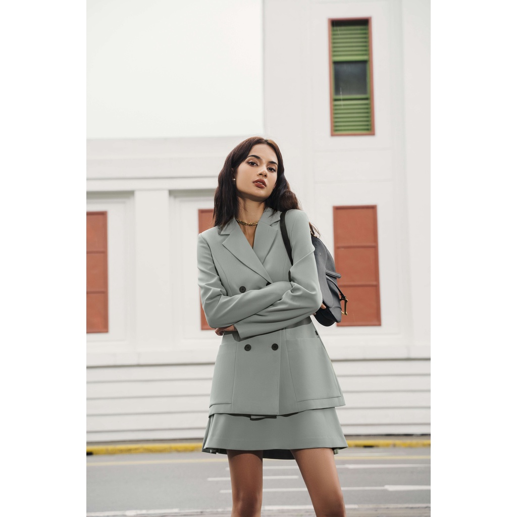 Chân váy JM Dress Desgin dáng A ly súp 2 bên sườn 4S09.2207PL