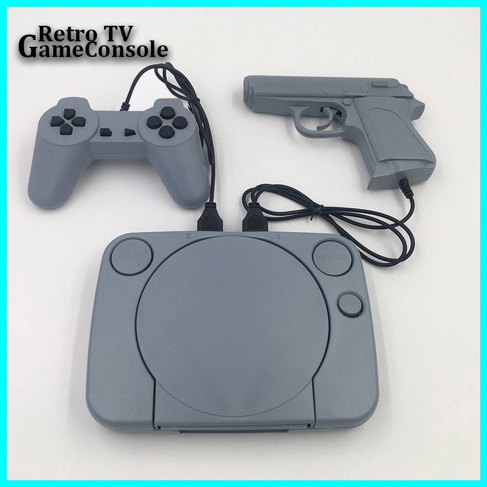 Pistol Gamepad TV Game Console With Game Tape Built In 600 Retro Video Games