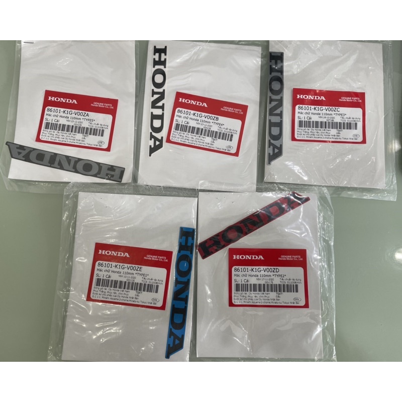 Tem honda Mác chữ Honda 110mm xe abl 2020-2021-2022-2023 chính hiệu honda
