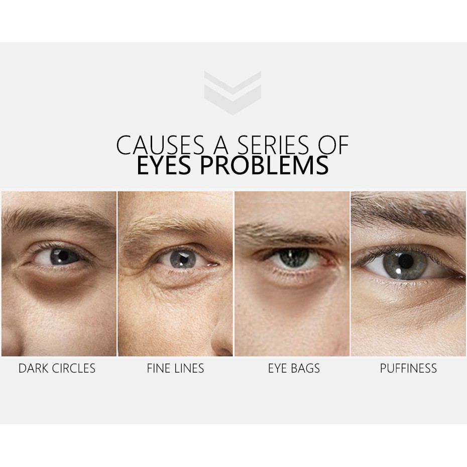 Kem dưỡng LAIKOU làm săn chắc chống nếp nhăn &amp; quầng thâm da mắt ngày và đêm cho nam 20g