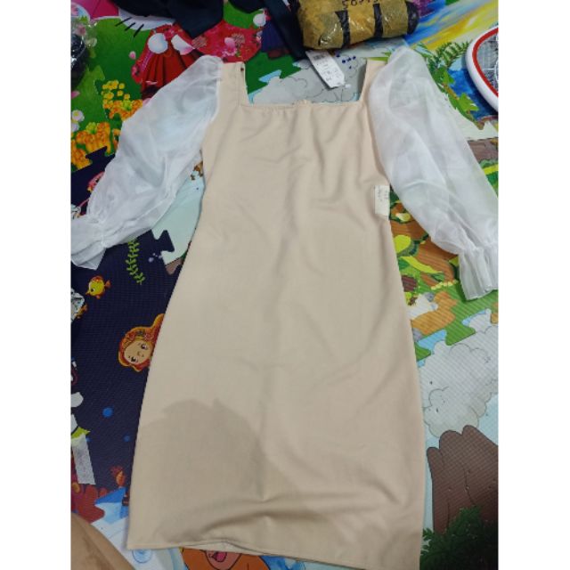 Đầm nu tay phối đẹp