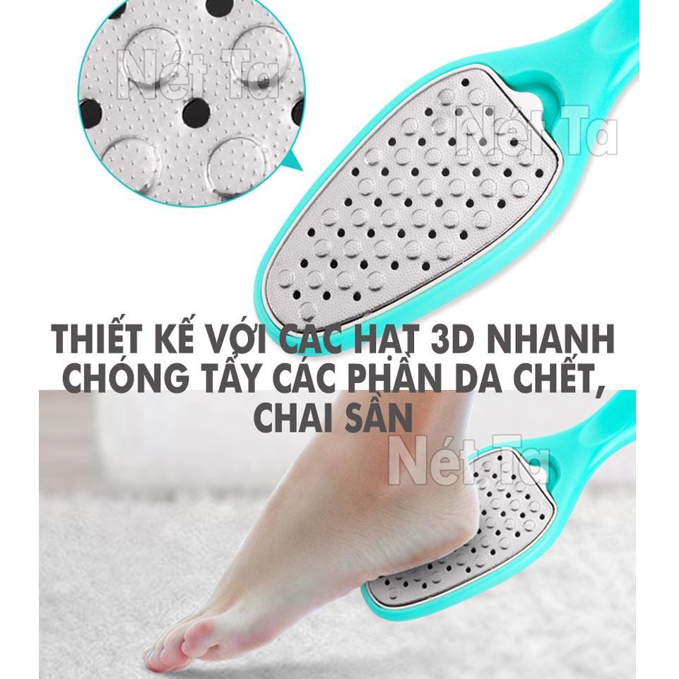 Chà gót chân 8in1 cao cấp tẩy da chêt, nứt nẻ, chai chăm sóc móng đa năng Nét Ta NT811