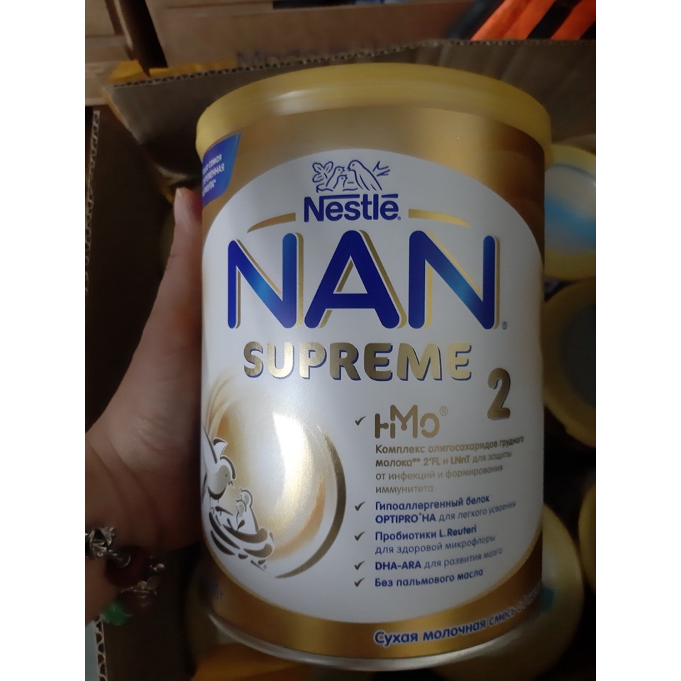 Sữa Nan Supreme HMO Nga 400g và 800g date 2024