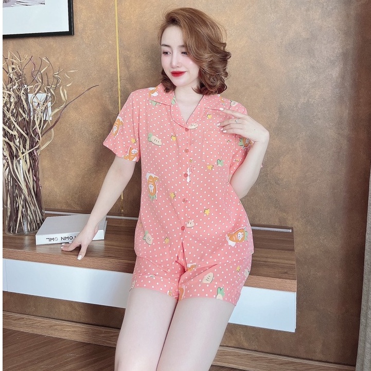 Đồ bộ mặc nhà Gwen's quần ngắn tay ngắn T6145