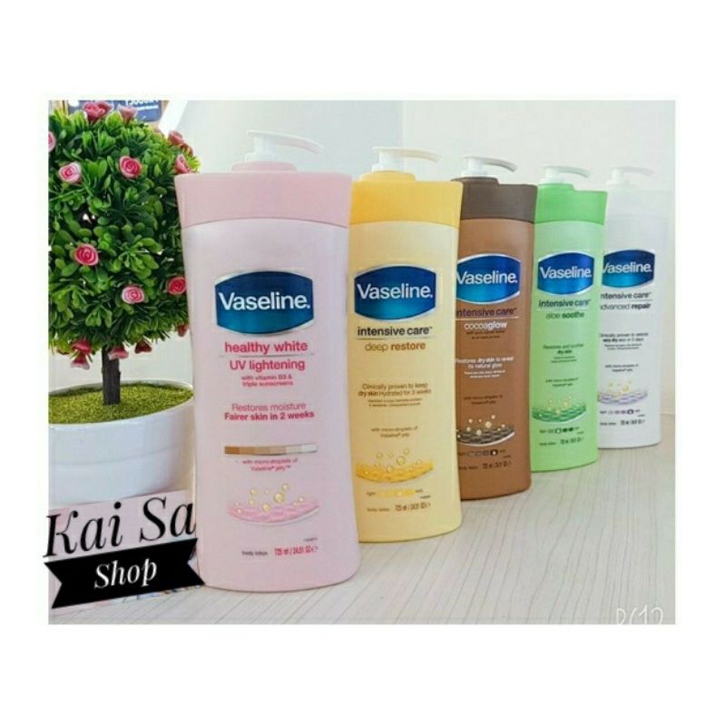 SỮA DƯỠNG THỂ VASELINE - Intensive Care Cocoa Glow Body Lotion 725ml