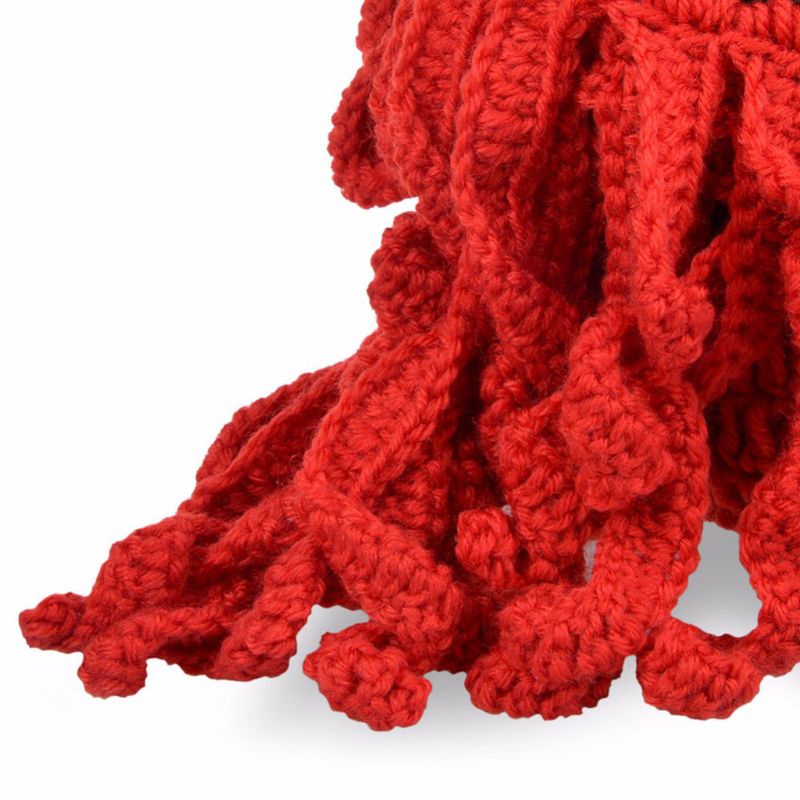 Mũ beanie kèm râu dài độc đáo vui nhộn hóa trang bạch tuộc halloween cho nam và nữ