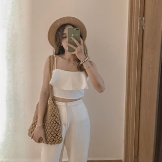 Áo dây bèo croptop CALIE STORE