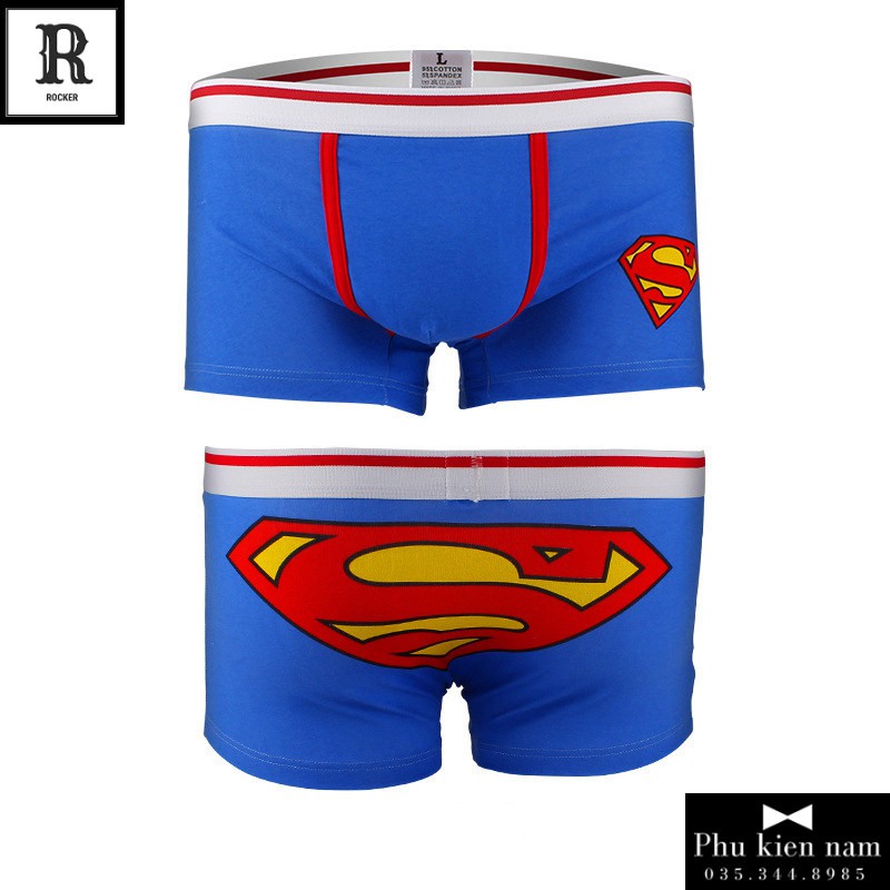 [Combo] Hộp 4 Quần Lót Nam Boxer - Quần Sịp Boxer HOẠT HÌNH S001.4